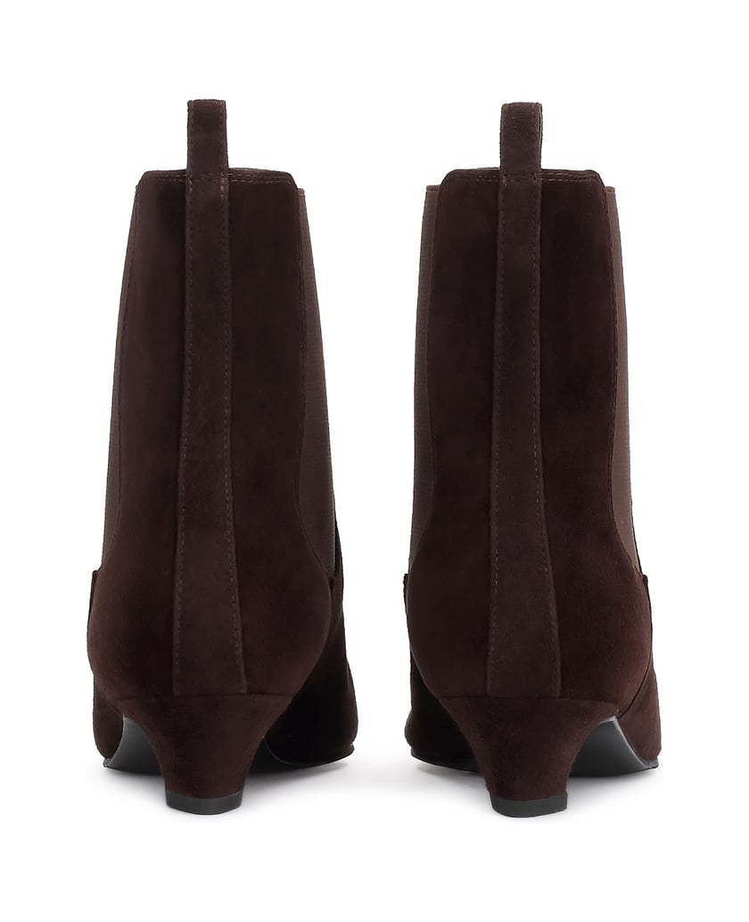 Kazar-Suede-booties-with-elongated-nose-tmavá-hnedá