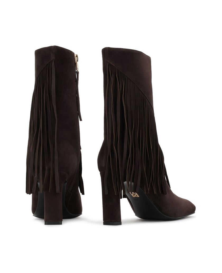 Kazar-Suede-booties-with-long-tassels-tmavá-hnedá