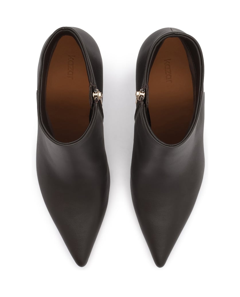 Kazar-Dark-brown-leather-booties-on-a-high-slim-heel-tmavá-hnedá