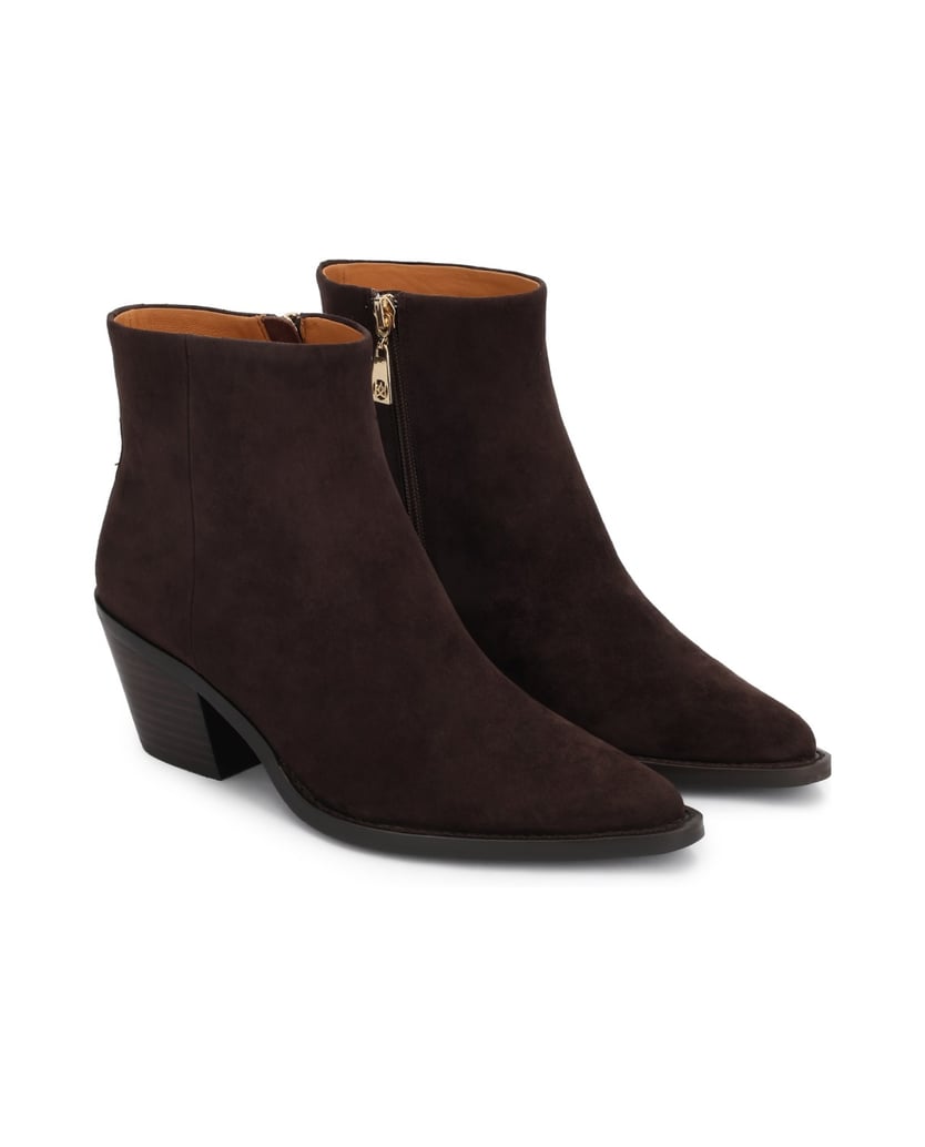 Kazar-Elegant-Suede-Booties-with-Wide-Heels-tmavá-hnedá