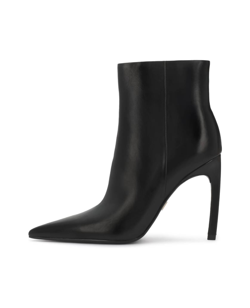 Kazar-Black-leather-booties-on-a-high-stiletto-heel---EDITIONS-čierna