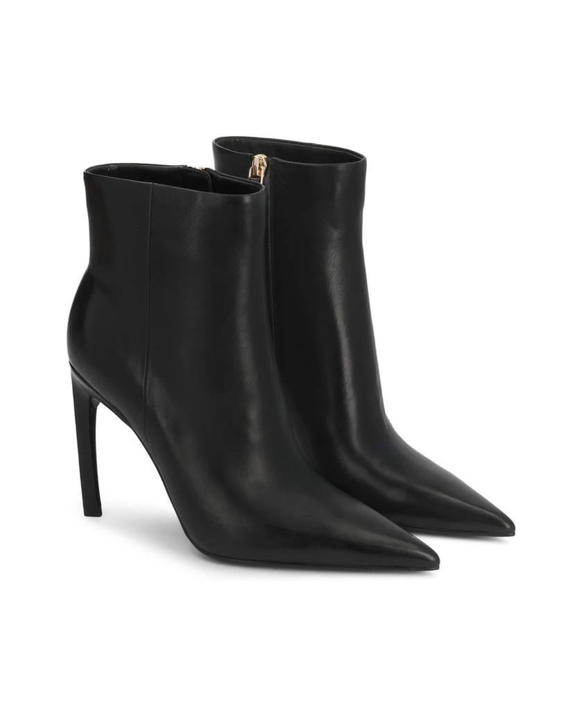 Kazar-Black-leather-booties-on-a-high-stiletto-heel---EDITIONS-čierna
