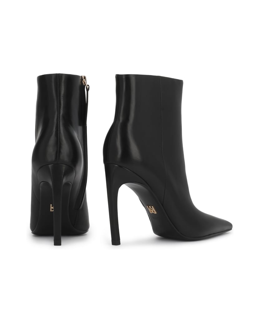 Kazar-Black-leather-booties-on-a-high-stiletto-heel---EDITIONS-čierna