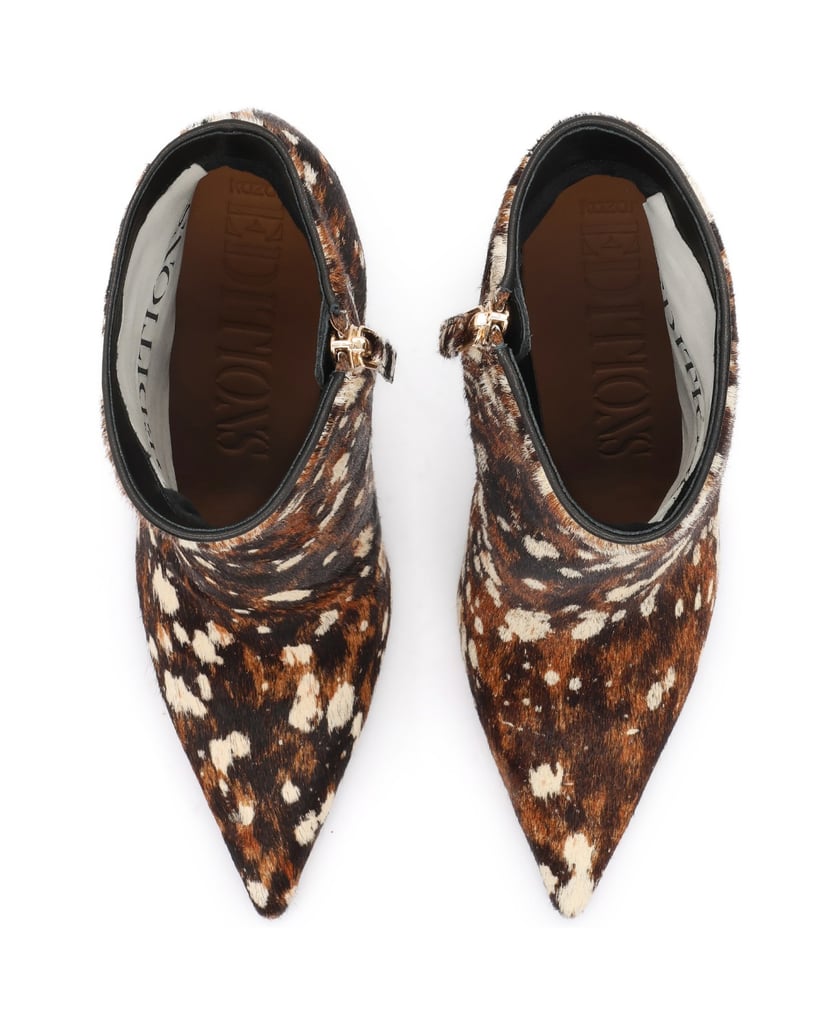 Kazar-Booties-in-hair-on-leather-with-a-colorful-pattern-barevná
