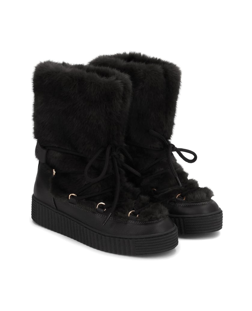 Kazar-Black-women's-snow-boots-with-platform-černá