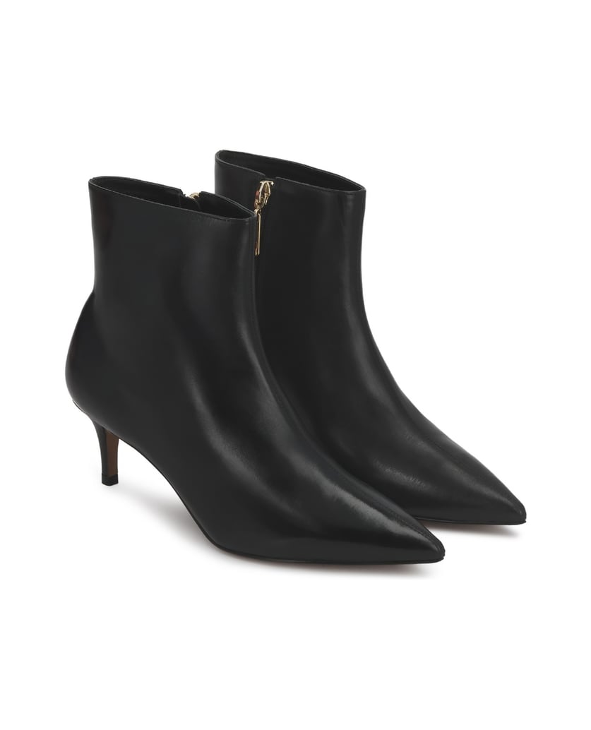 Kazar-Black-leather-stiletto-heeled-booties-with-slim-nose-černá