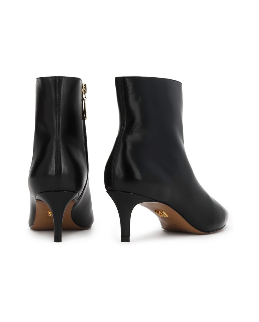 Kazar-Black-leather-stiletto-heeled-booties-with-slim-nose-černá