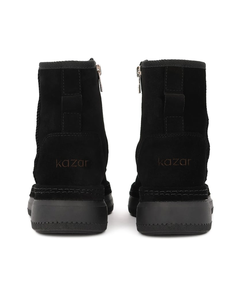 Kazar-Black-suede-snow-boots-černá