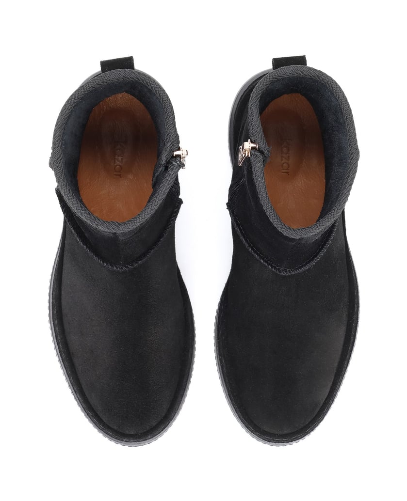 Kazar-Black-suede-snow-boots-černá
