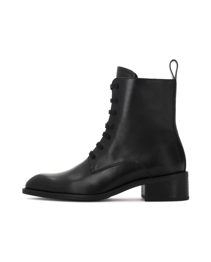 Kazar-Flat-Ankle-Boots-leather-boots-with-contoured-toe-box-čierna