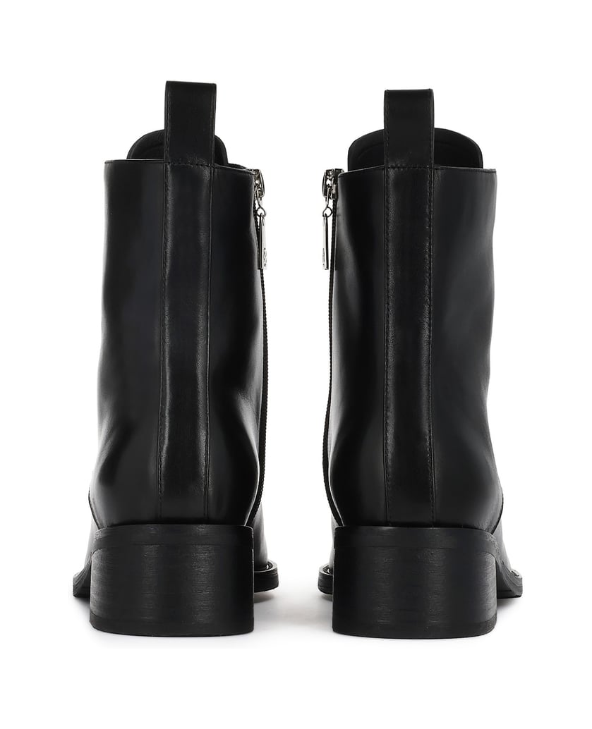 Kazar-Flat-Ankle-Boots-leather-boots-with-contoured-toe-box-čierna