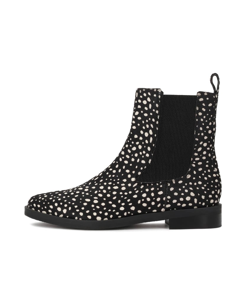 Kazar-Black-Chelsea-boots-with-white-polka-dot-hair-on-leather-panels-čierna
