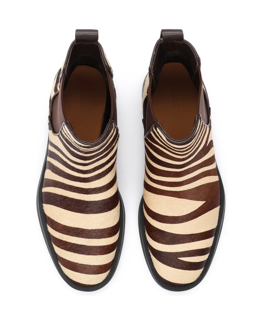 Kazar-Zebra-print-hair-on-leather-Chelsea-boots-in-shades-of-beige-and-brown-hnedá
