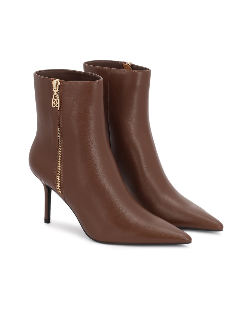 Kazar-Brown-stiletto-heeled-booties-with-a-pointed-toe-hnedá
