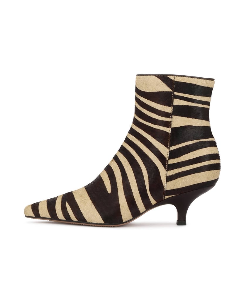 Kazar-Avant-garde-zebra-pattern-booties-hnedá