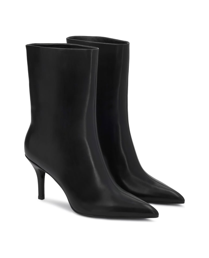 Kazar-Minimalist-black-slip-on-booties-čierna