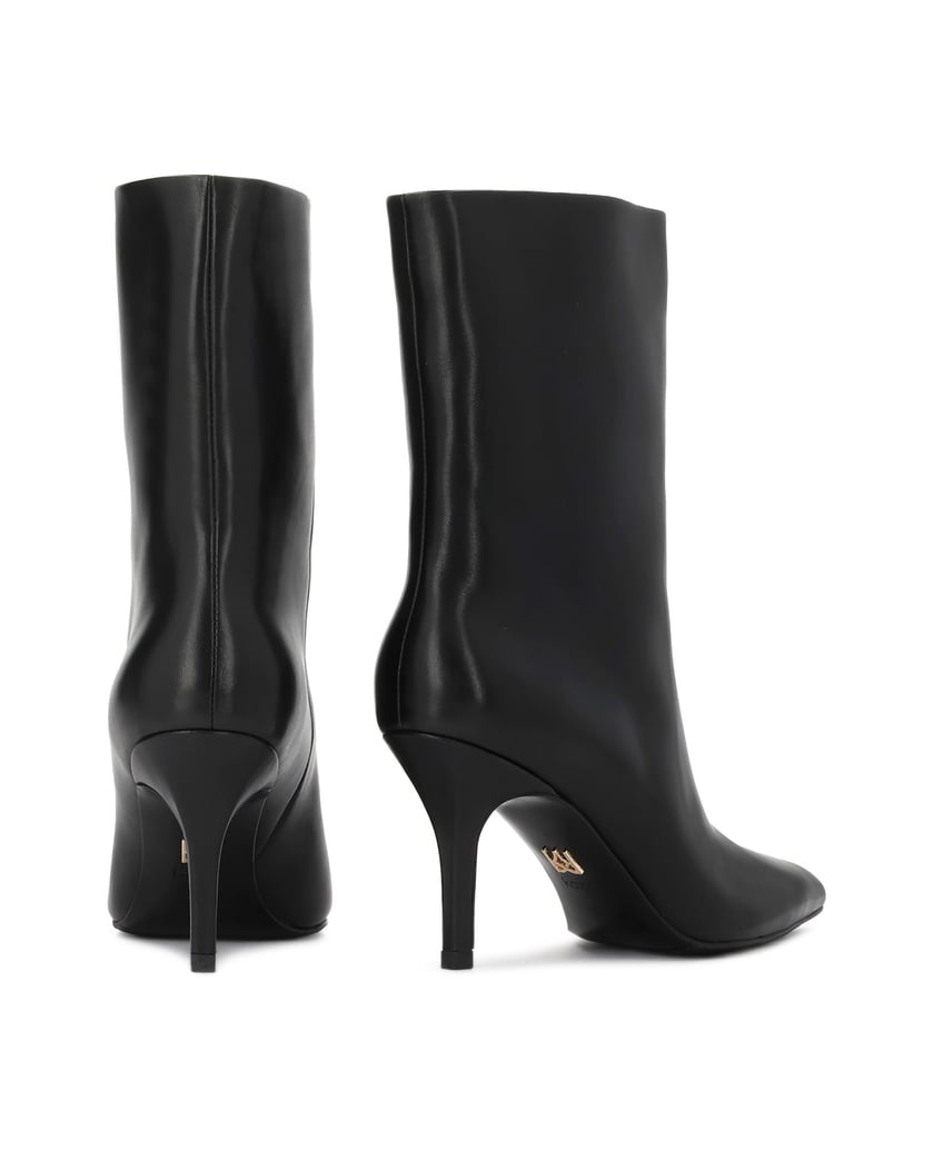 Kazar-Minimalist-black-slip-on-booties-čierna