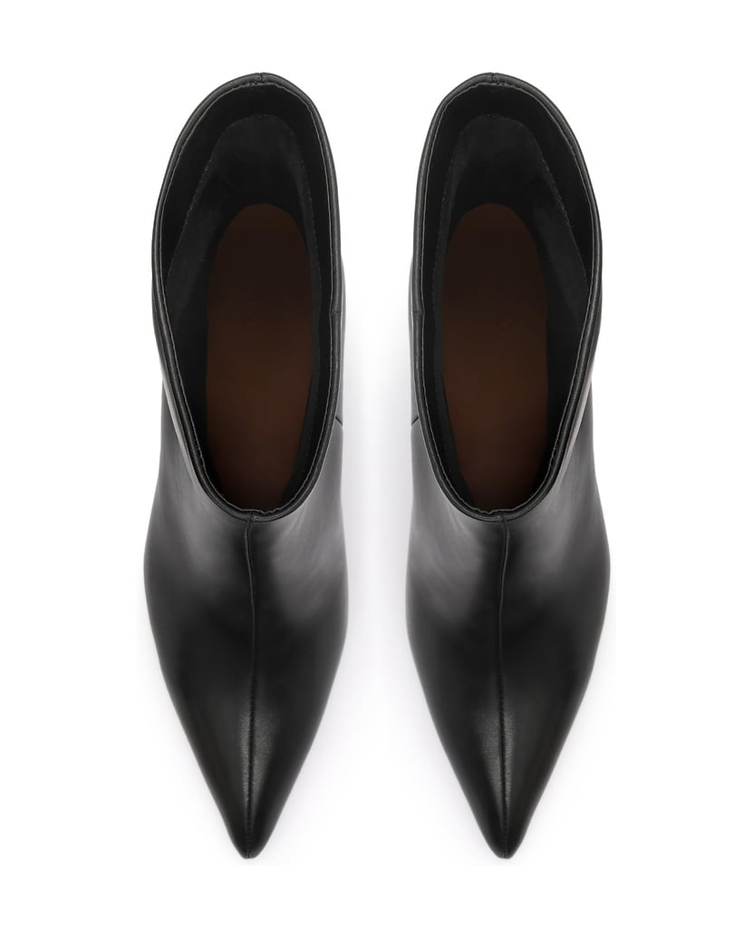 Kazar-Minimalist-black-slip-on-booties-čierna