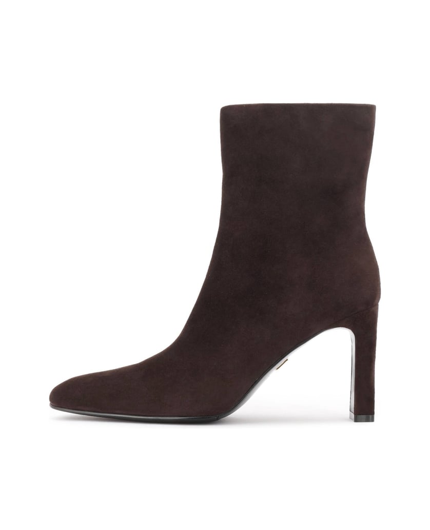 Kazar-Dark-brown-suede-booties-with-a-slim-heel-tmavá-hnedá