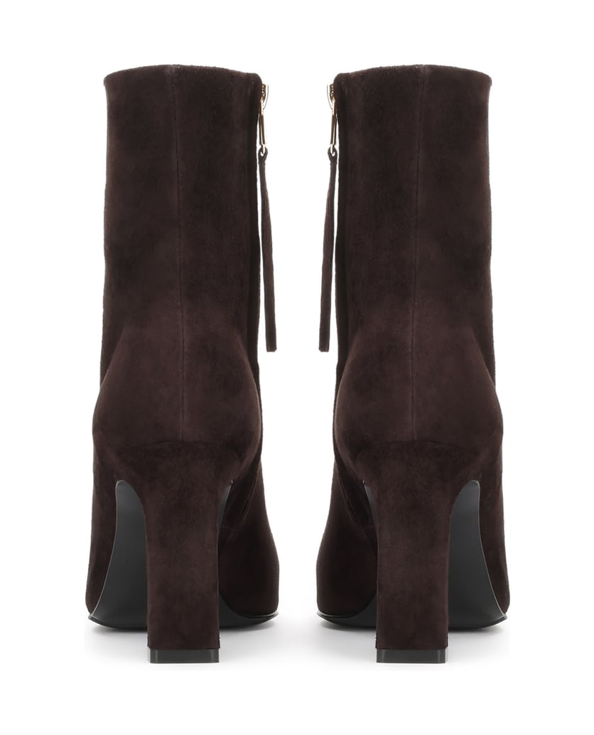 Kazar-Dark-brown-suede-booties-with-a-slim-heel-tmavá-hnedá
