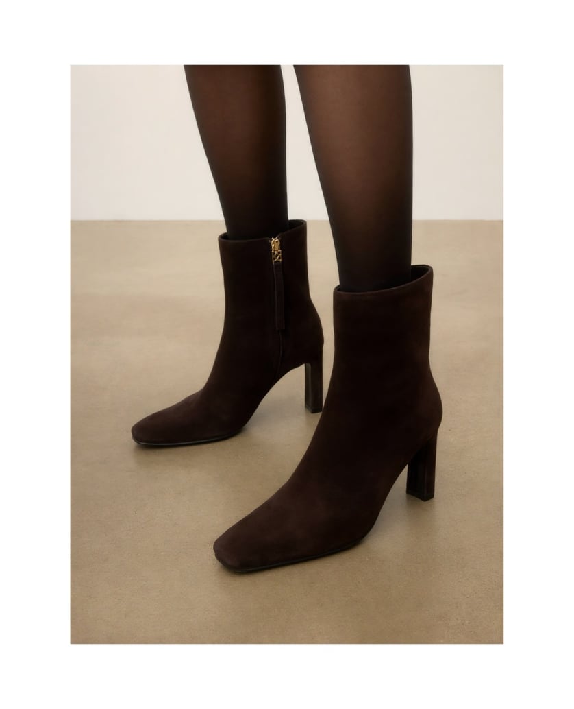Kazar-Dark-brown-suede-booties-with-a-slim-heel-tmavá-hnedá