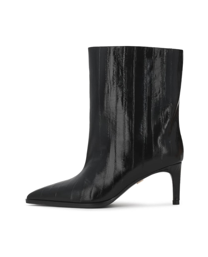 Kazar-Genuine-leather-booties-with-distinctive-texture-čierna