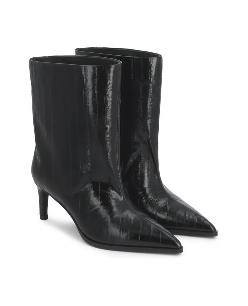 Kazar-Genuine-leather-booties-with-distinctive-texture-čierna