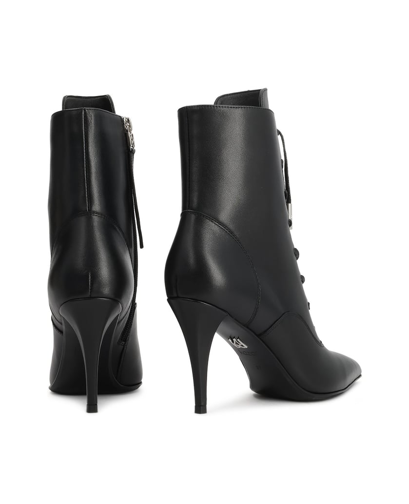 Kazar-Black-leather-booties-on-a-slim-stiletto-heel-čierna