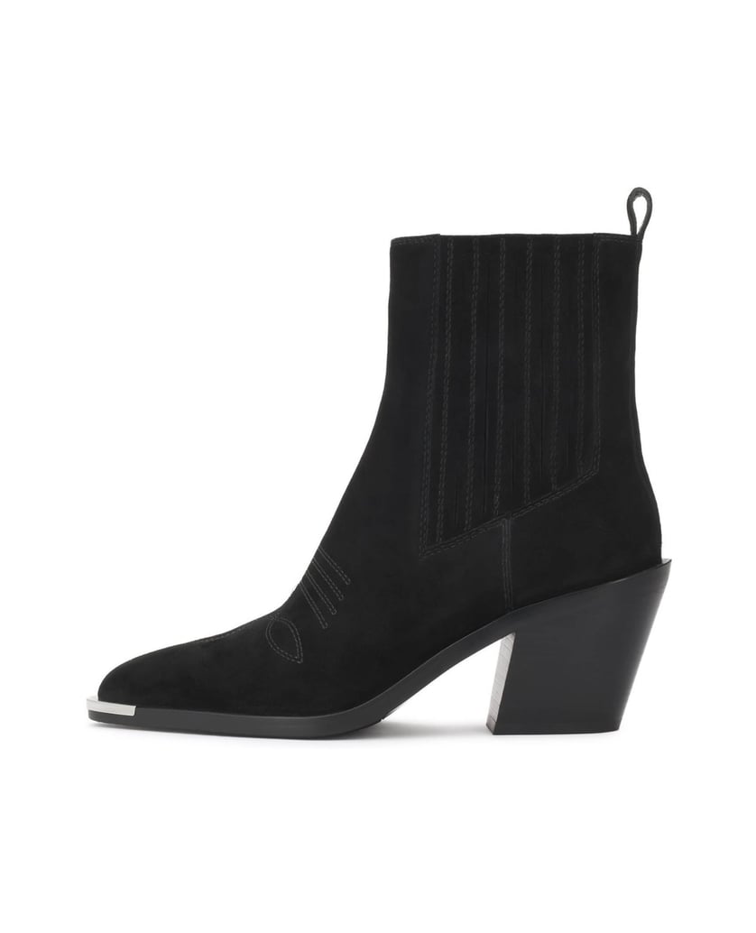 Kazar-Black-suede-cowboy-boots-with-a-metal-toe-cap-čierna