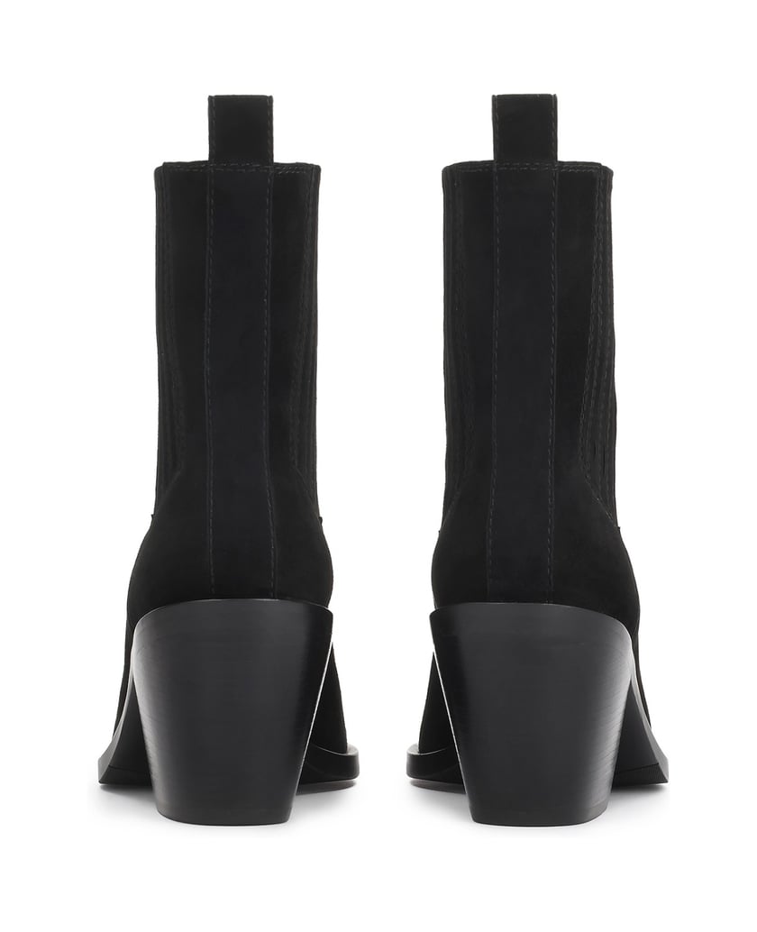Kazar-Black-suede-cowboy-boots-with-a-metal-toe-cap-čierna