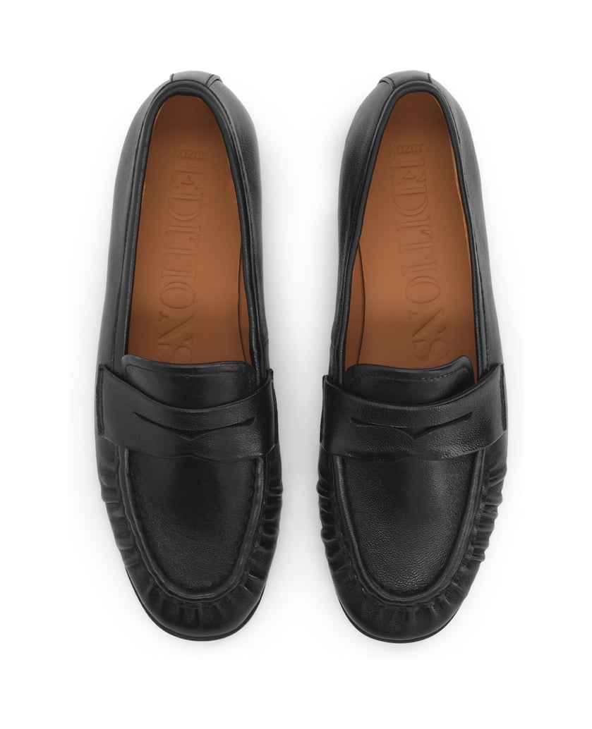 Kazar-Black-EDITIONS-leather-shoes-with-moccasin-stitching-černá