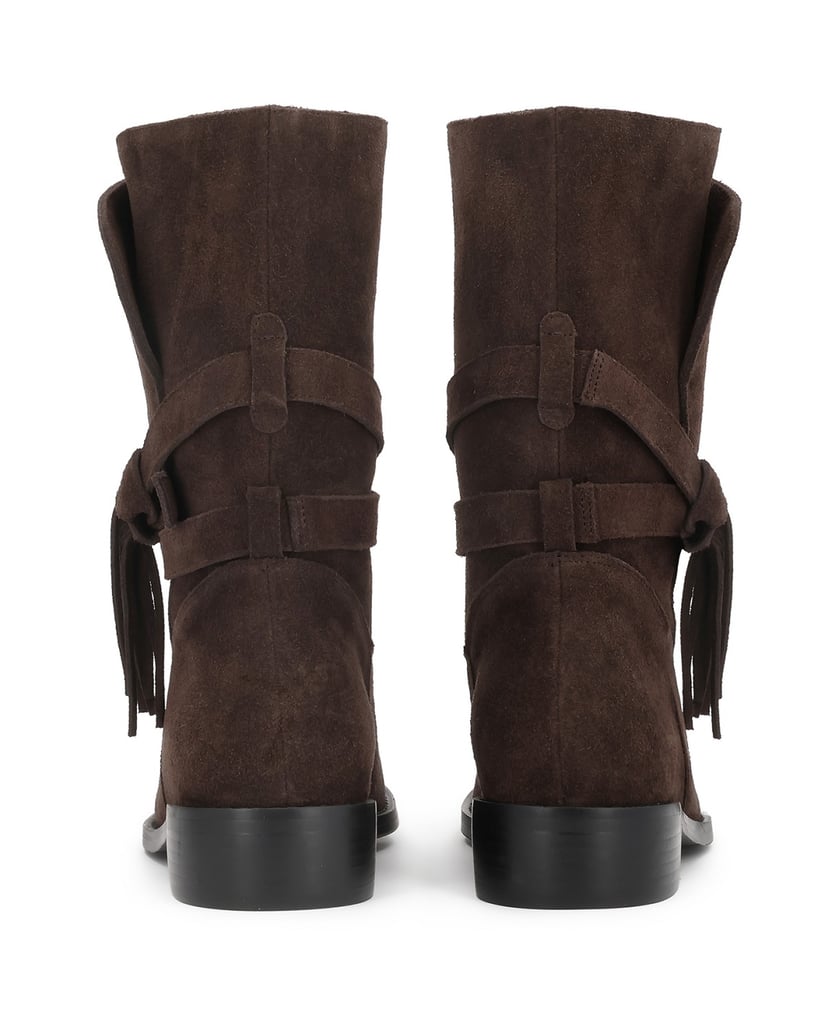 Kazar-Booties-with-soft-upper-and-decorative-binding-tmavá-hnedá