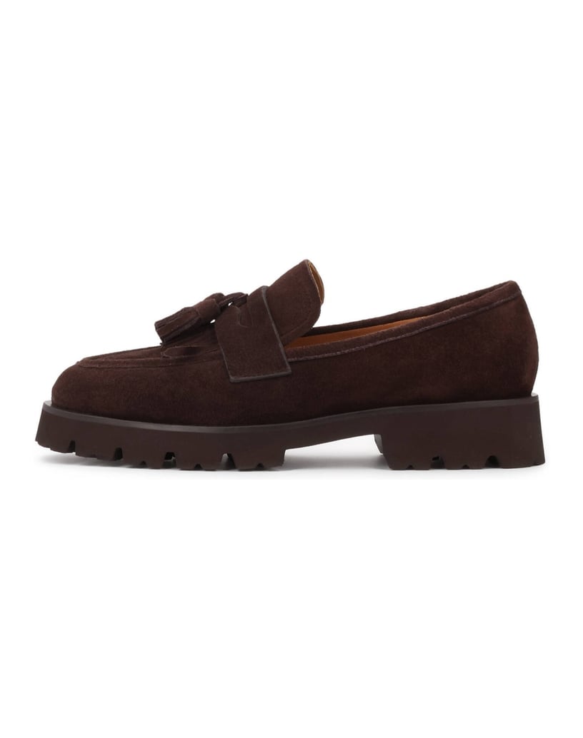Kazar-Suede-tassel-loafers-with-trep-sole-tmavá-hnedá