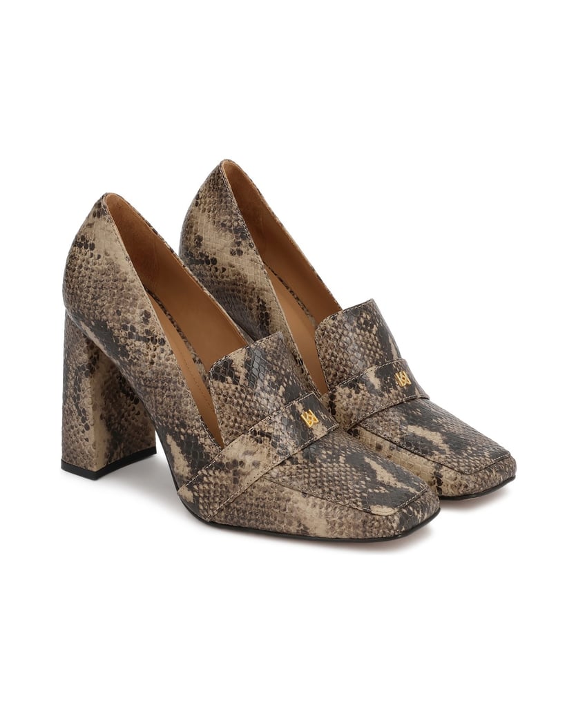 Kazar-Beige-snakeskin-embossed-leather-pumps-béžová