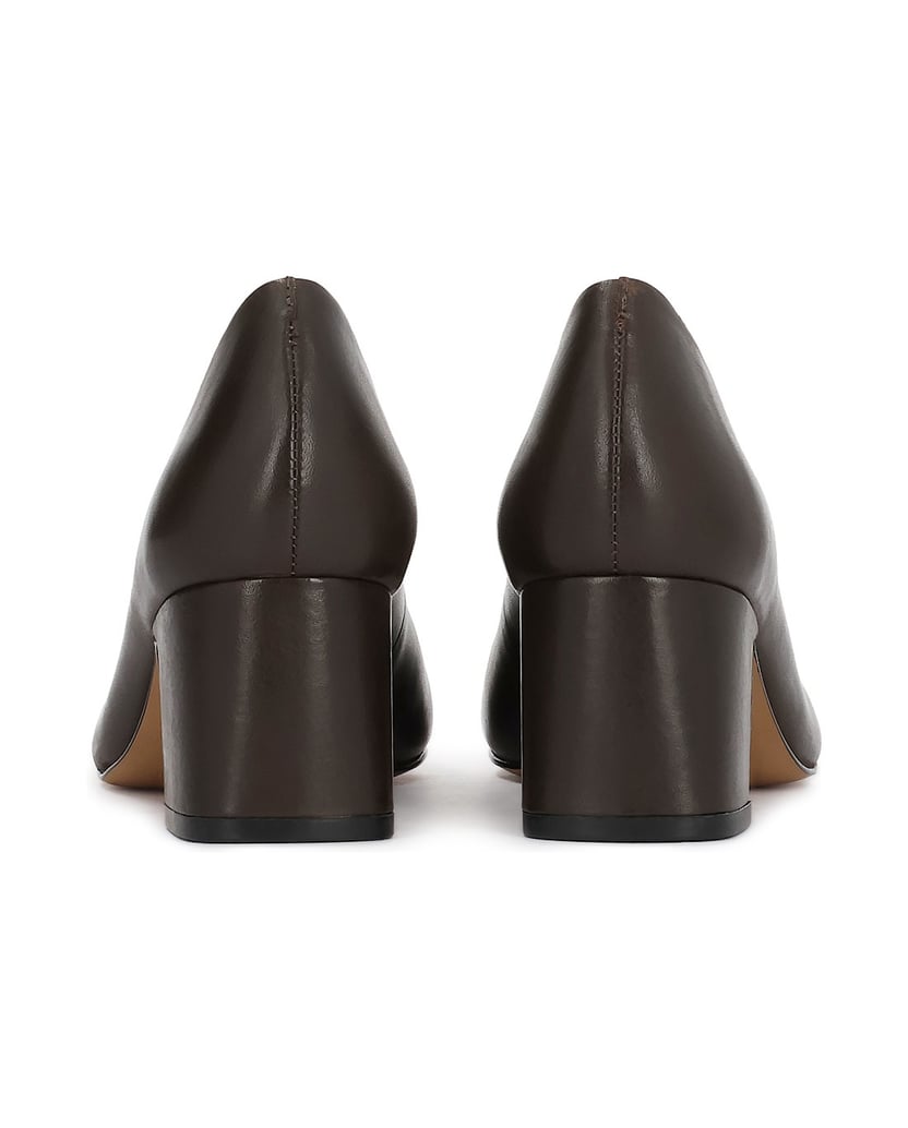 Kazar-Dark-brown-leather-pumps-on-block-tmavá-hnedá