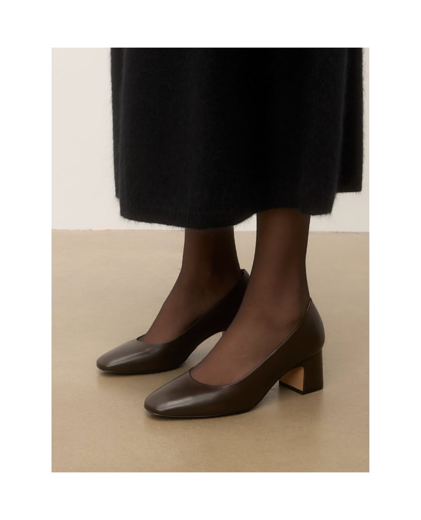 Kazar-Dark-brown-leather-pumps-on-block-tmavá-hnedá