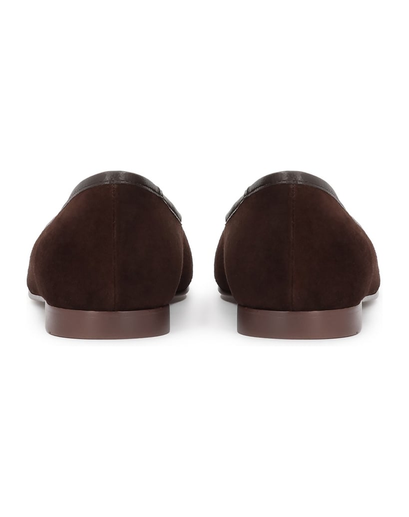 Kazar-Brown-ballerinas-in-suede-and-smooth-leather-tmavá-hnedá