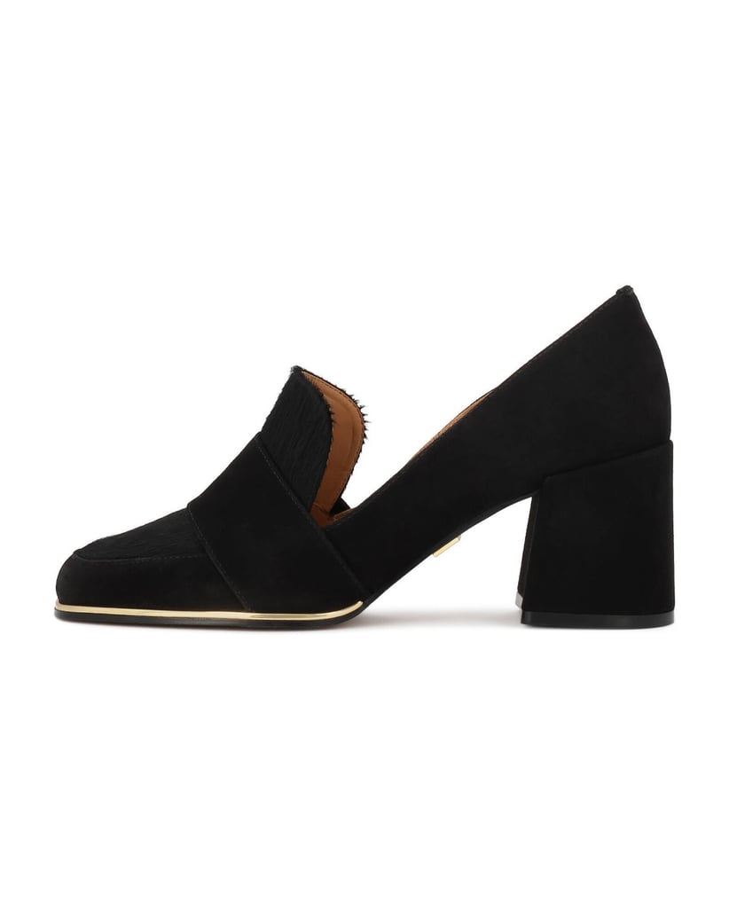 Kazar-Black-lords-pumps-in-suede-and-hai-on-leather-čierna