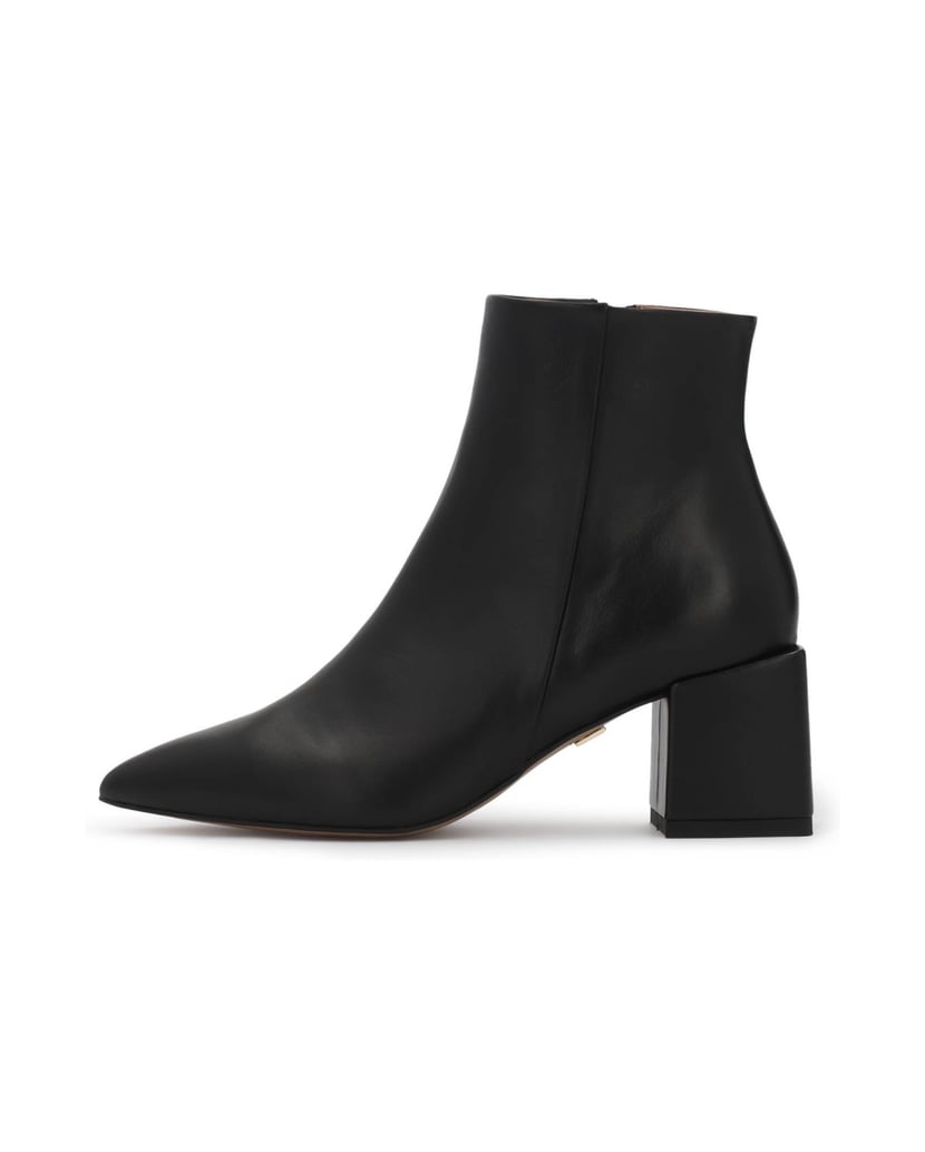 Kazar-Leather-booties-with-an-extended-heel-čierna