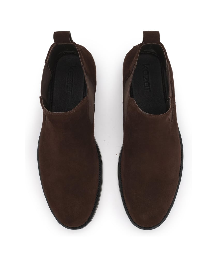 Kazar-Brown-natural-suede-men's-Chelsea-boots-hnedá