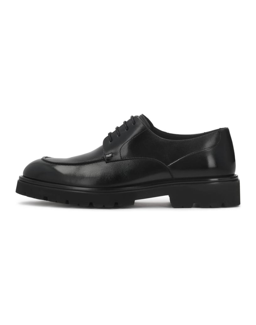Kazar-Black-derby-shoes-with-solid-sole-čierna