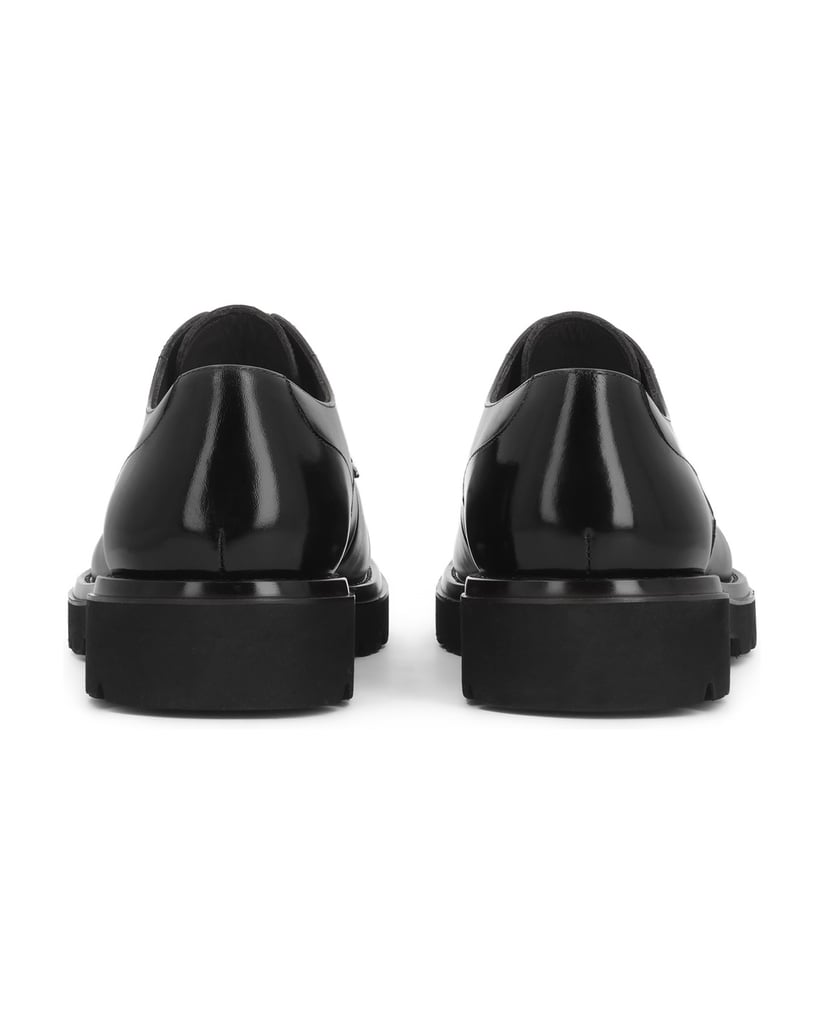 Kazar-Black-derby-shoes-with-solid-sole-čierna
