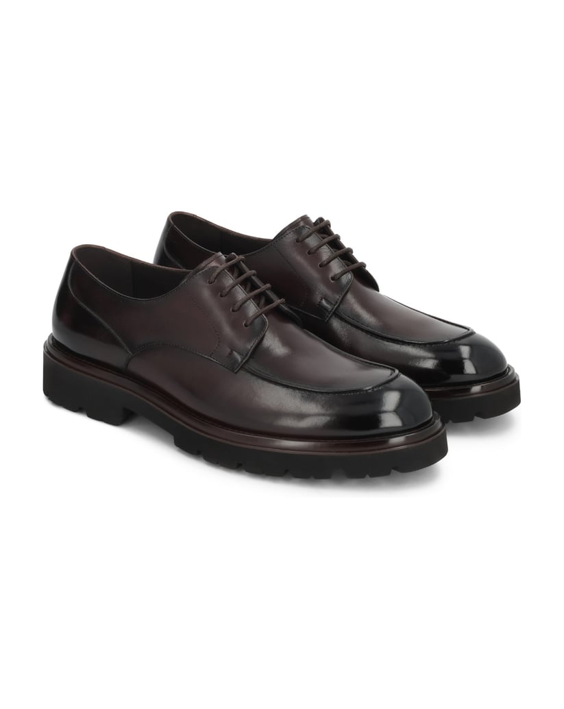 Kazar-Brown-derby-shoes-with-trep-sole-hnedá