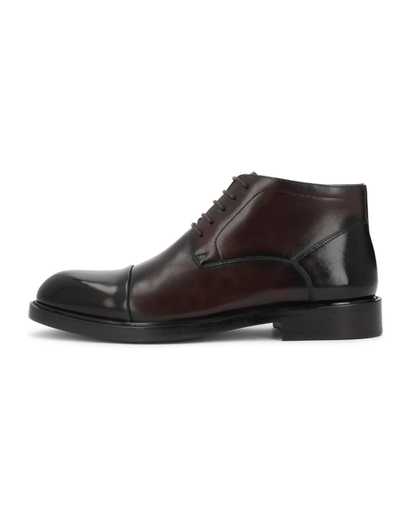 Kazar-Elegant-Brown-booties-with-overlapping-nose-piece-hnědá