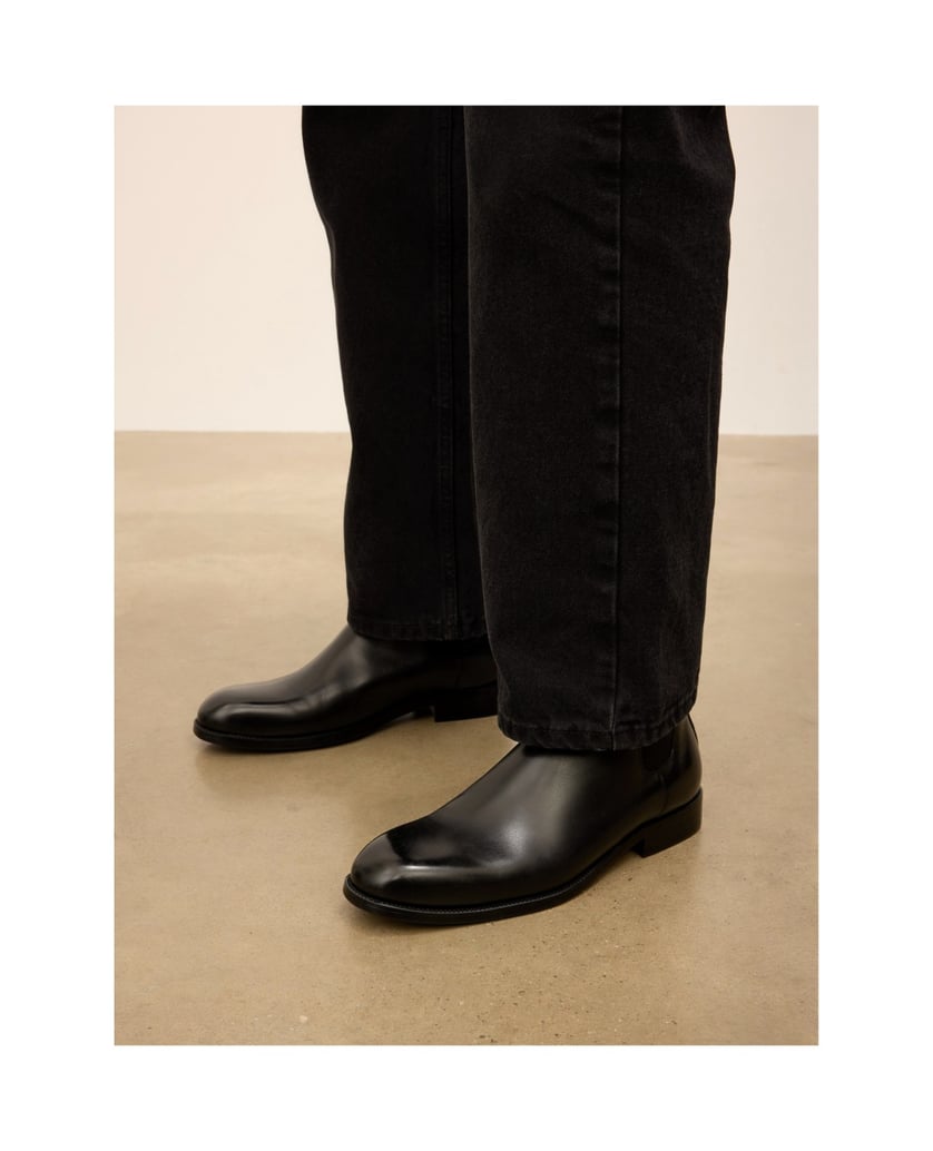 Kazar-Black-genuine-leather-Chelsea-boots-čierna