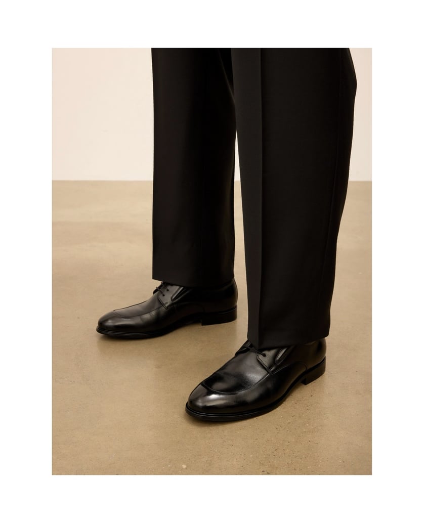 Kazar-Black-formal-shoes-with-decorative-stitching-černá