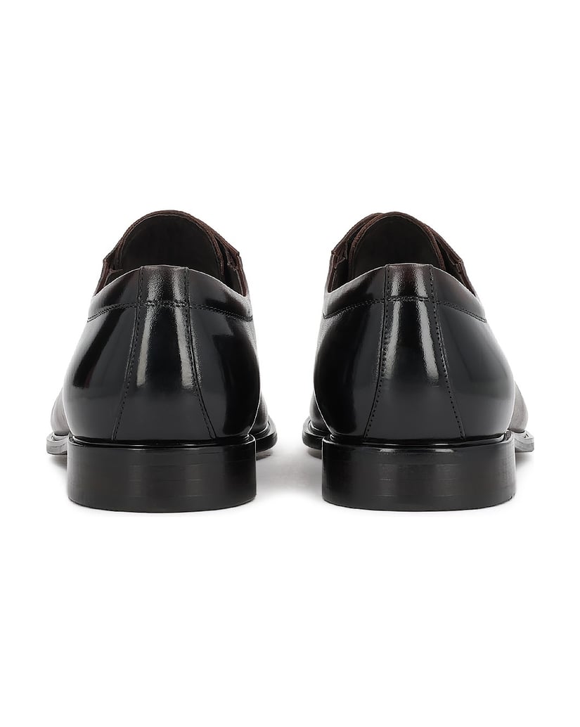 Kazar-Brown-Genuine-leather-suit-derby-half-shoes-hnedá