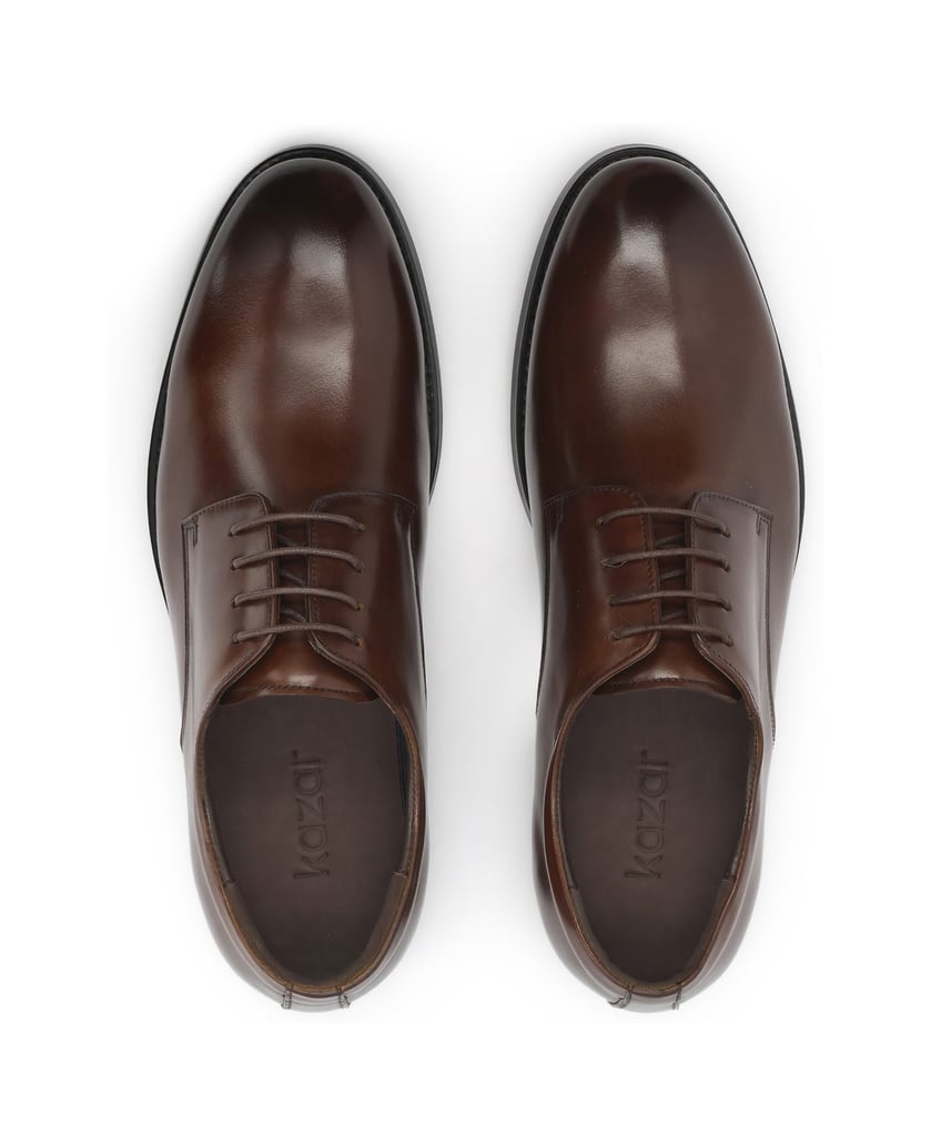 Kazar-Classic-brown-genuine-leather-derby-hnedá