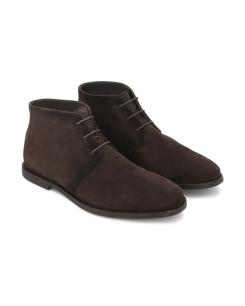 Kazar-Smart-casual-suede-Flat-Ankle-Boots-with-short-laces-hnedá