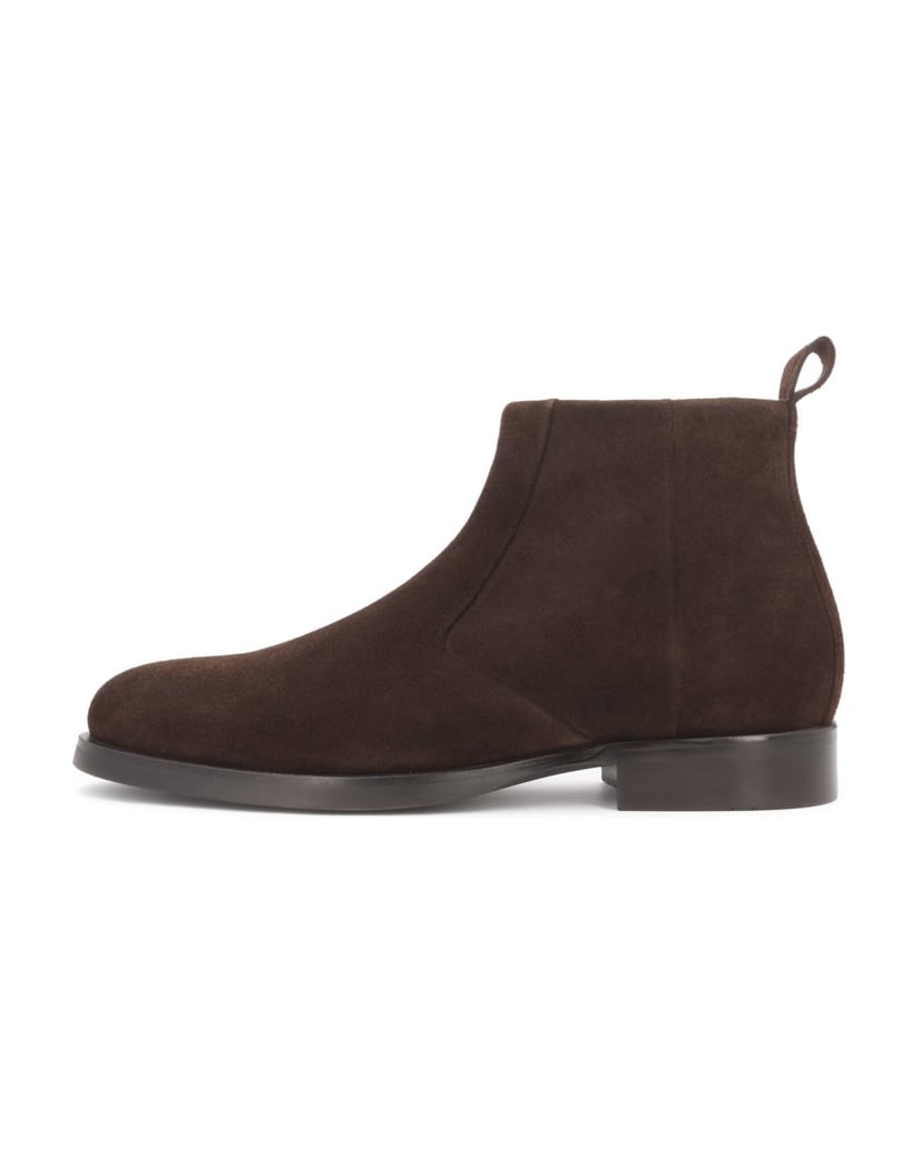 Kazar-Brown-suede-zip-up-booties-hnedá